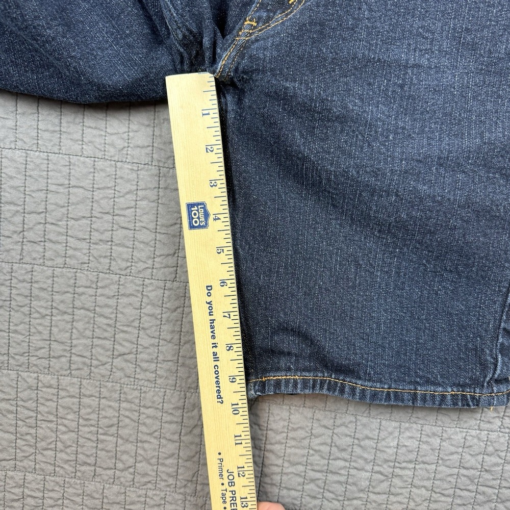 Levis 511 Shorts Men 34 (32) Blue Dark Wash Denim Jean Jorts 10" Inseam - Picture 8 of 10